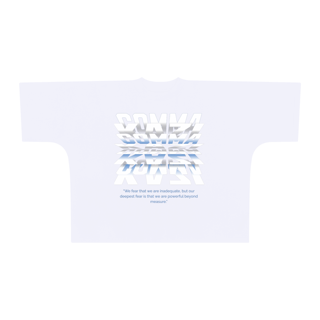 Comma Kazi Oversized One-Piece Boxy T-Shirt (Cobalt Blue)
