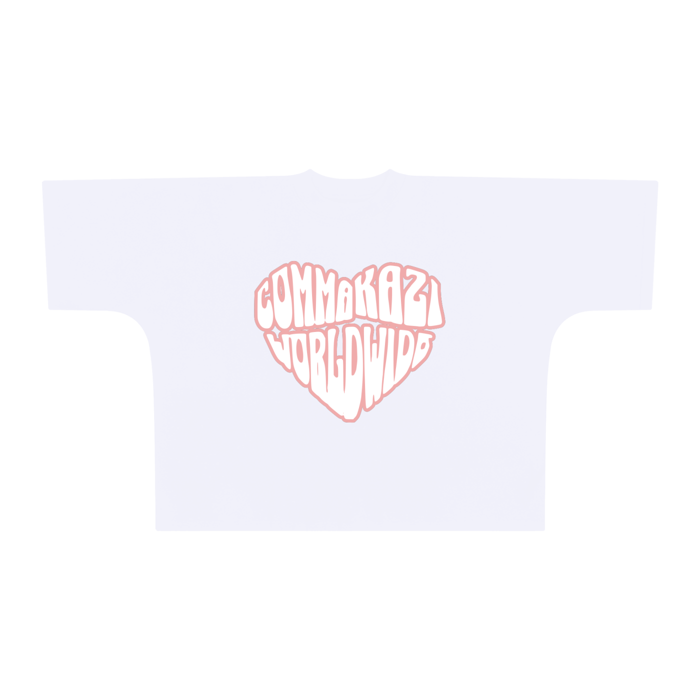 Comma Kazi Oversized One-Piece Boxy T-Shirt (Pink)