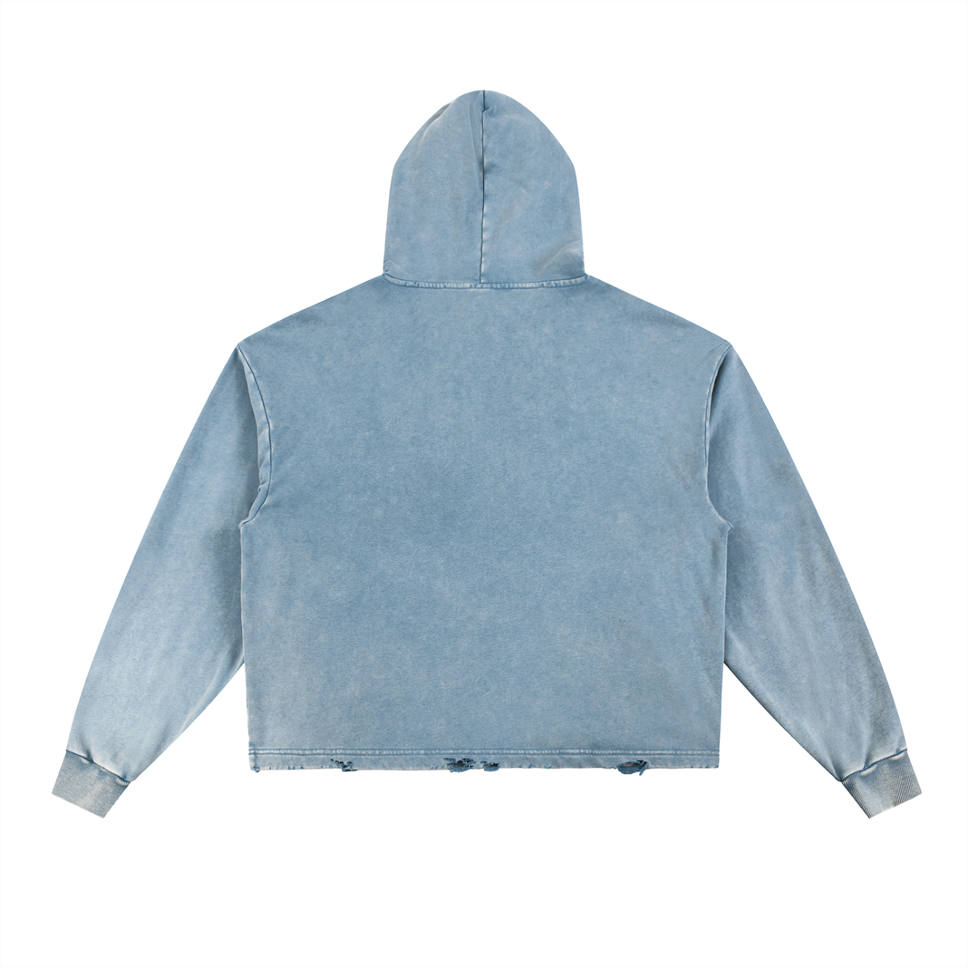Comma Kazi Vintage Washed Frayed-Hem Hoodie