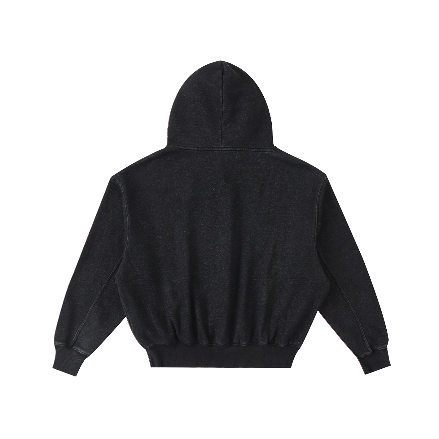 Comma Kazi Frayed Enzyme Washed Fleece Hoodie (Carolina Blue Logo)